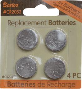 4 Pkg CR2032 Batteries - The Fox Decor